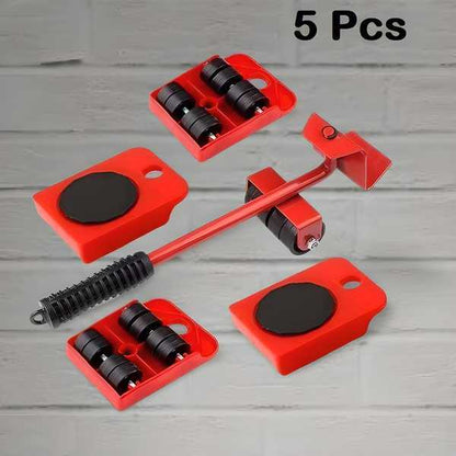 Furniture Lifter and Mover Tool Set with Wheel Pads